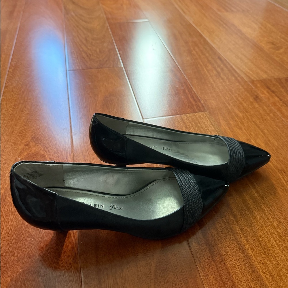 Anne Klein Black Patent Heels